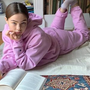 Champion Reverse Weave Joggers in Pink